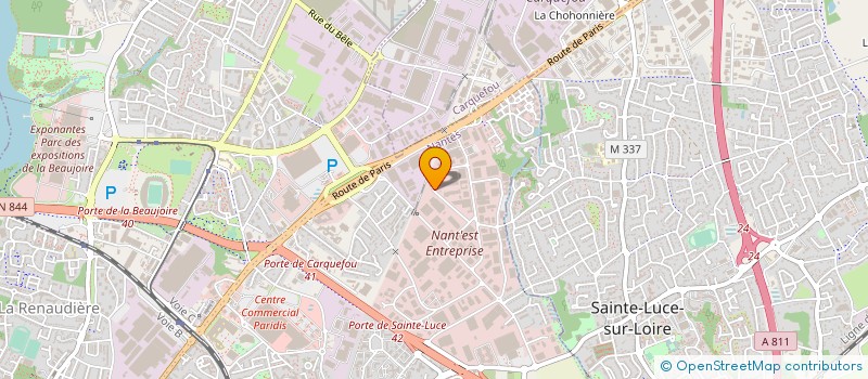 localisation de l'entreprise ACTIVA TRANSPORT à NANTES