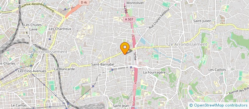 localisation de l'entreprise ACTIVANCE COURTAGE à MARSEILLE