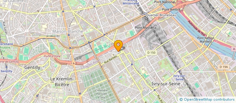 localisation de l'entreprise ACTIVAR à IVRY-SUR-SEINE