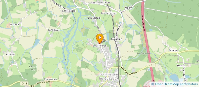 localisation de l'entreprise ACTIVBIKE EVENTS  DOMMARTIN-LES-CUISEAUX