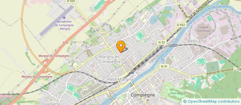 localisation de l'entreprise ACTIVE à MARGNY-LES-COMPIEGNE