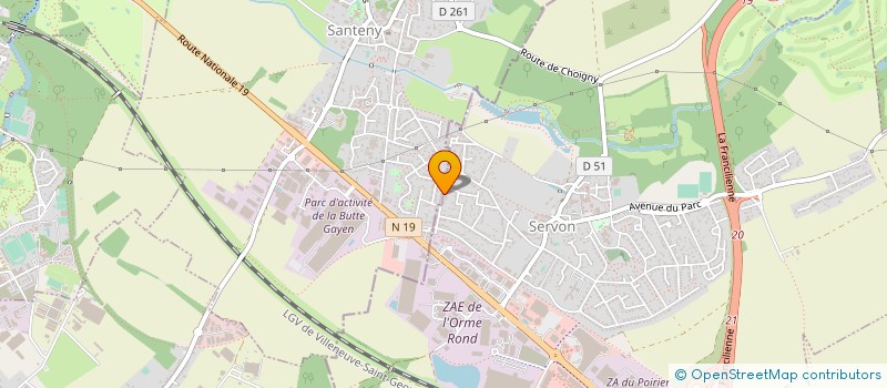 localisation de l'entreprise ACTIVE AUTO CONCEPT  SERVON