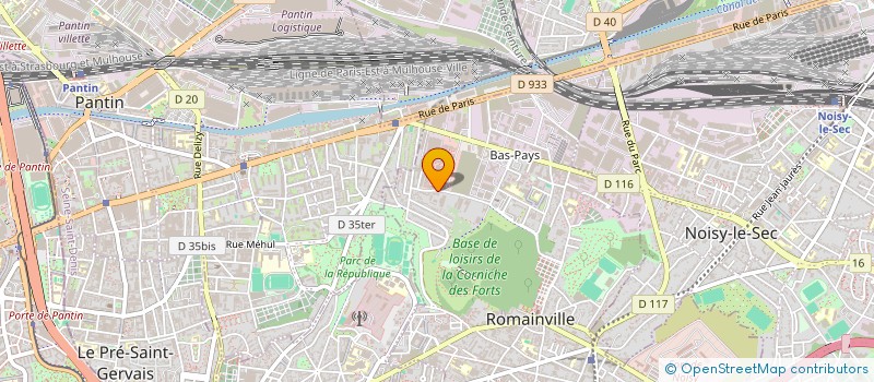 localisation de l'entreprise ACTIVE BAT à ROMAINVILLE