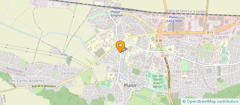 localisation de l'entreprise ACTIVE BATIMENT à PLAISIR