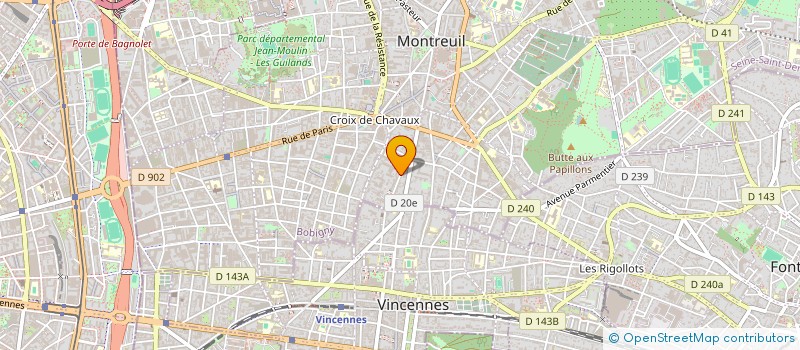 localisation de l'entreprise ACTIVE CITRUS à MONTREUIL