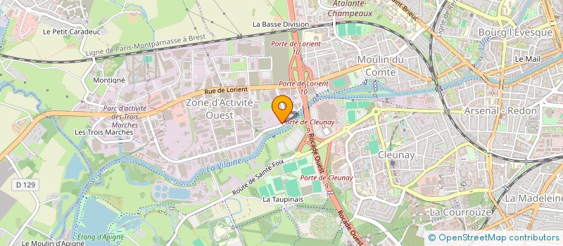 localisation de l'entreprise ACTIVE DIFFUSION à RENNES