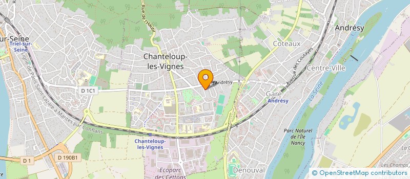 localisation de l'entreprise ACTIVE'FORM  CHANTELOUP-LES-VIGNES