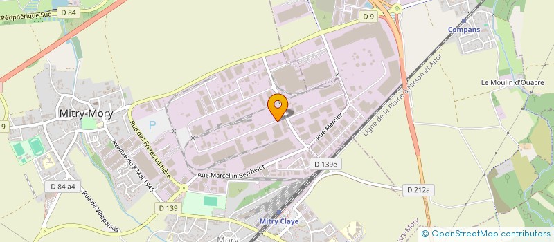 localisation de l'entreprise ACTIVE FREIGHT MANAGEMENT à MITRY-MORY