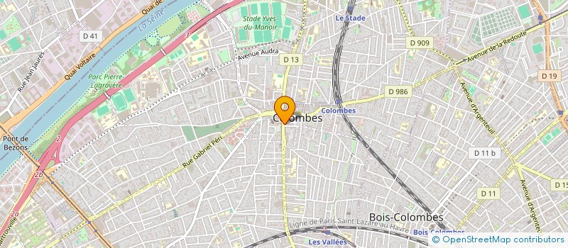localisation de l'entreprise ACTIVE GESTION IMMOBILIERE à COLOMBES
