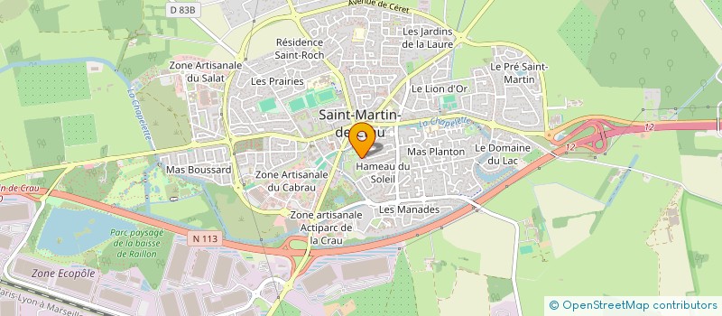 localisation de l'entreprise ACTIVE IMMO à SAINT-MARTIN-DE-CRAU