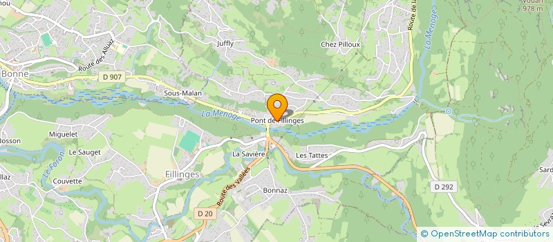 localisation de l'entreprise ACTIVE IMMOBILIER  FILLINGES