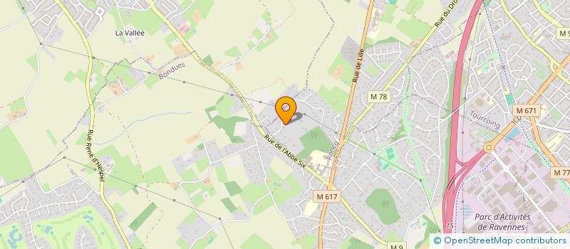 localisation de l'entreprise ACTIVE IMMOBILIER à RONCQ