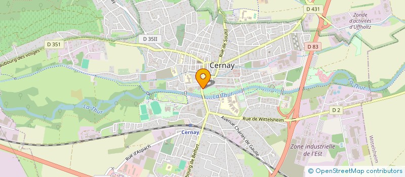 localisation de l'entreprise ACTIVE MEDIA à CERNAY