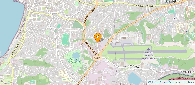 localisation de l'entreprise ACTIVE NET à BIARRITZ