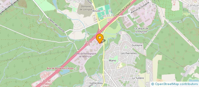 localisation de l'entreprise ACTIVE NETWORK PARTICULIER  CESTAS