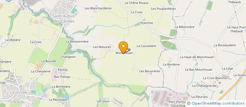 localisation de l'entreprise ACTIVE RANGEMENT  SAINT-AUBIN-DES-LANDES