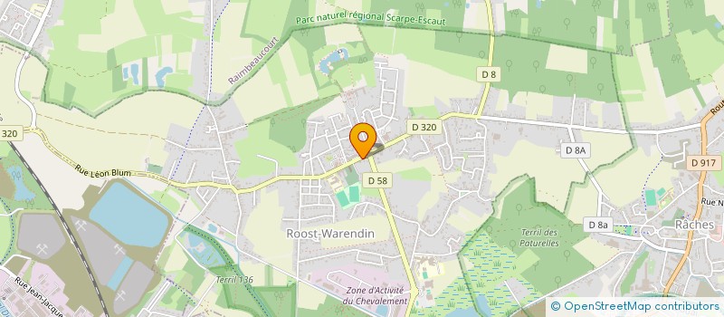 localisation de l'entreprise ACTIVE SANTE ROOST  ROOST-WARENDIN