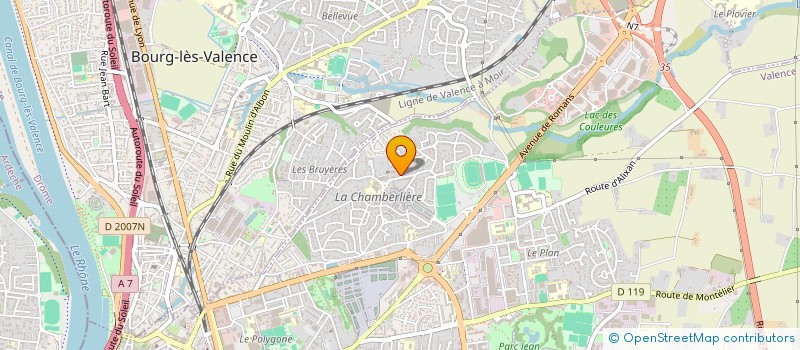 localisation de l'entreprise ACTIVE SERVICE A LA PERSONNE à VALENCE