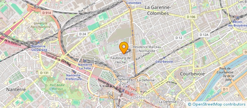 localisation de l'entreprise ACTIVE TRAINING WAY à COURBEVOIE
