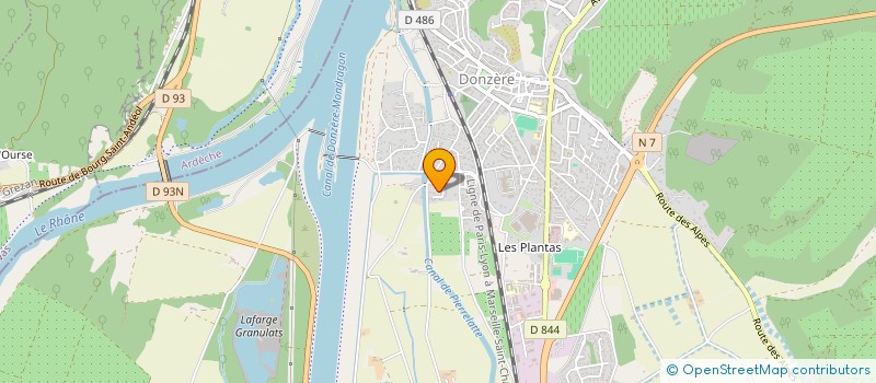 localisation de l'entreprise ACTIVES  DONZERE