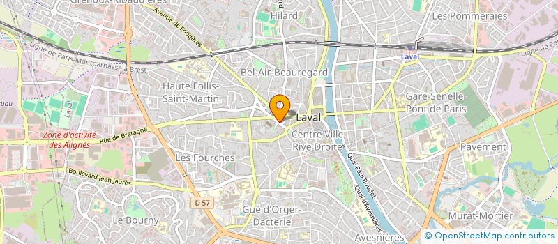 localisation de l'entreprise ACTIVEWORLD 53 à LAVAL