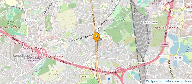localisation de l'entreprise ACTIVINEA à BEGLES