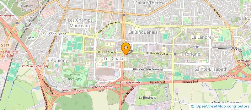 localisation de l'entreprise ACTIVITE ADOM OUEST BRETAGNE  RENNES