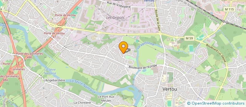 localisation de l'entreprise ACTIVITE BOUGUENAISIENNE ELECTR GENERALE  VERTOU