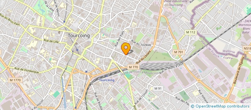 localisation de l'entreprise ACTIVITE DE ROUTAGE ET DE PRESTATIONS à TOURCOING