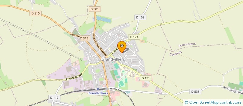 localisation de l'entreprise ACTIVITE DETENTE COMM. GALAXIE 2000  GRANDVILLIERS