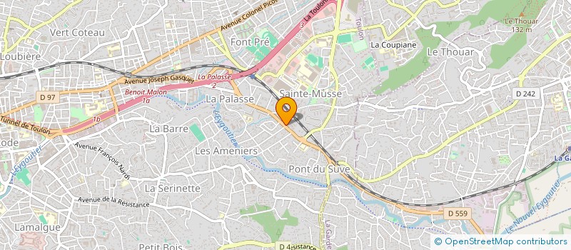 localisation de l'entreprise ACTIVITE EXPORT PARTNER  TOULON