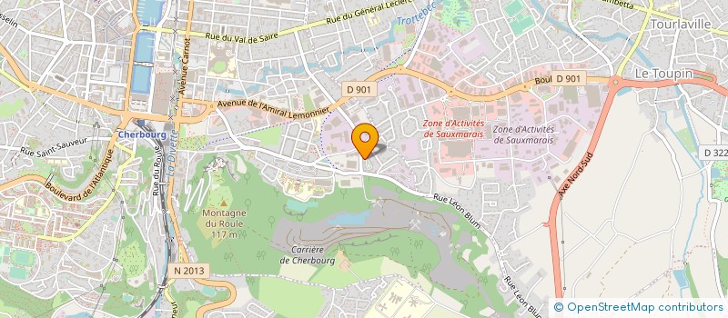 localisation de l'entreprise ACTIVITE MAINTENANCE PLUS SARL à CHERBOURG-EN-COTENTIN