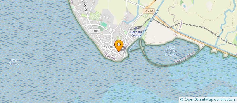 localisation de l'entreprise ACTIVITE NAUTIQUE CROTELLOISE à LE CROTOY