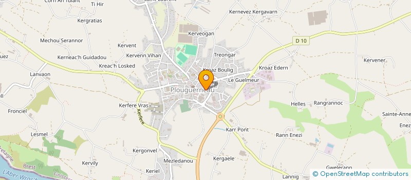 localisation de l'entreprise ACTIVITE YOGA PLOUGUERNEAU  PLOUGUERNEAU