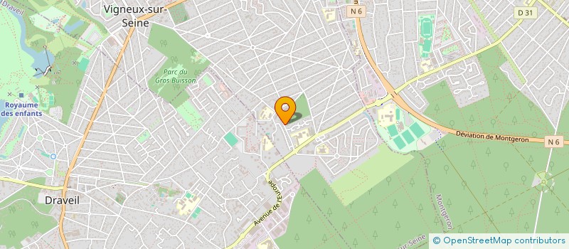 localisation de l'entreprise ACTIVITES CITOYENNES CULTURELLES ET D'EDUCATION VIA LE SPORT à VIGNEUX-SUR-SEINE