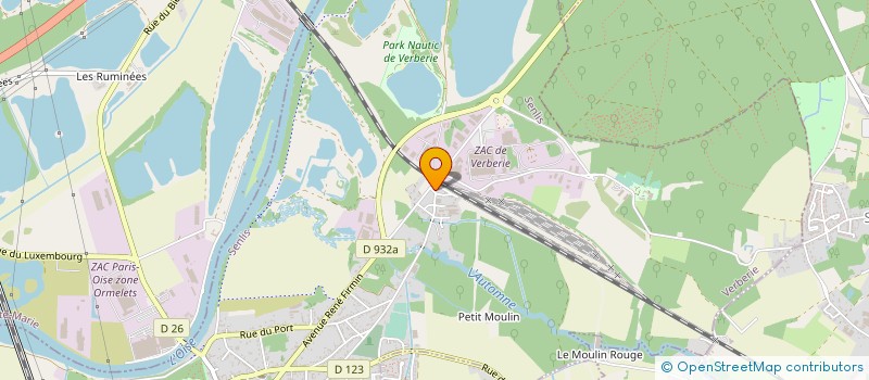localisation de l'entreprise ACTIVITES COM ASSOCIEES A.C.A à VERBERIE