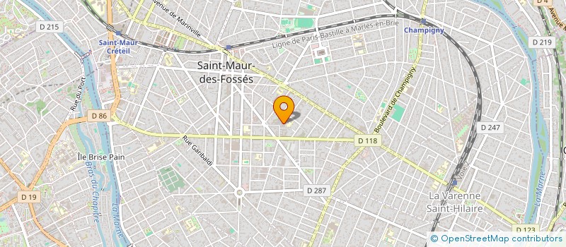 localisation de l'entreprise ACTIVITES CULTURELLES & DECOUVERTES à SAINT-MAUR-DES-FOSSES