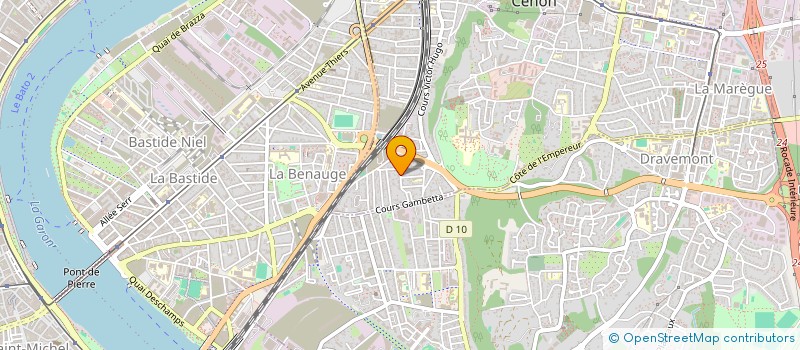 localisation de l'entreprise ACTIVITES D ORIENTATION EN NOUVELLE AQUITAINE  CENON