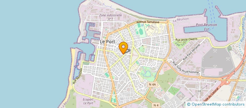 localisation de l'entreprise ACTIVITES DIVERSES OCEAN INDIEN à LE PORT