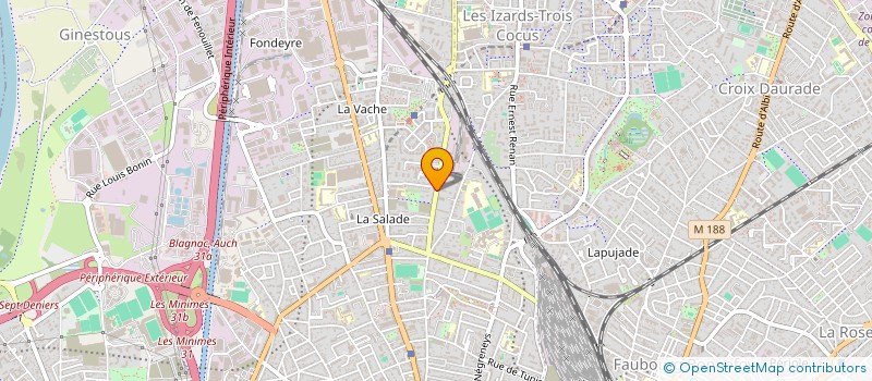 localisation de l'entreprise ACTIVITES ET SEJOURS ADAPTES POUR PERSONNES HANDICAPEES à TOULOUSE