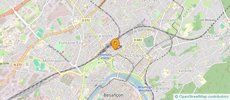 localisation de l'entreprise ACTIVITES IMMOBILIERES FRERES FREY  BESANCON