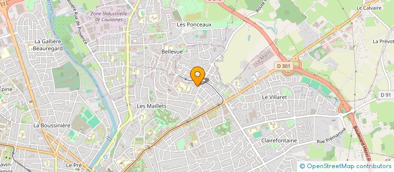 localisation de l'entreprise ACTIVITES LOISIRS CHEMINOTS MANS  LE MANS
