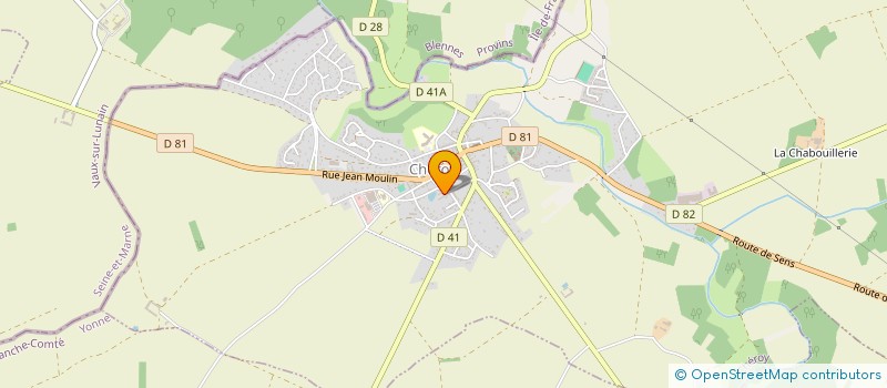 localisation de l'entreprise ACTIVITES LOISIRS CHEROY  CHEROY