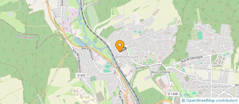 localisation de l'entreprise ACTIVITES LOISIRS DE BETHONCOURT  BETHONCOURT