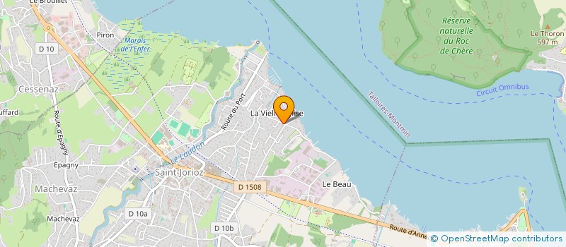 localisation de l'entreprise ACTIVITES LOISIRS JEUNES à SAINT-JORIOZ