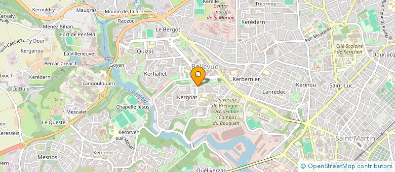 localisation de l'entreprise ACTIVITES PHYSIQUES DE COMBAT à BREST