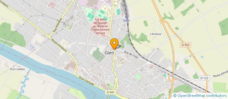 localisation de l'entreprise ACTIVITES POUR LA FAMILLE, L'ENFANCE ET LA JEUNESSE DE GIEN (AFEJ-GIEN)  GIEN