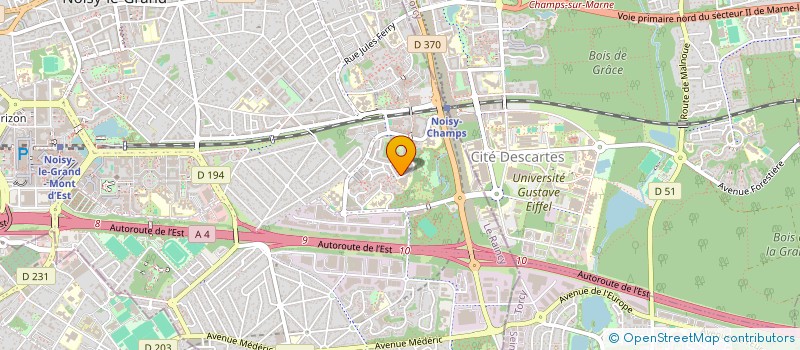 localisation de l'entreprise ACTIVITES RENCONTRES  NOISY-LE-GRAND