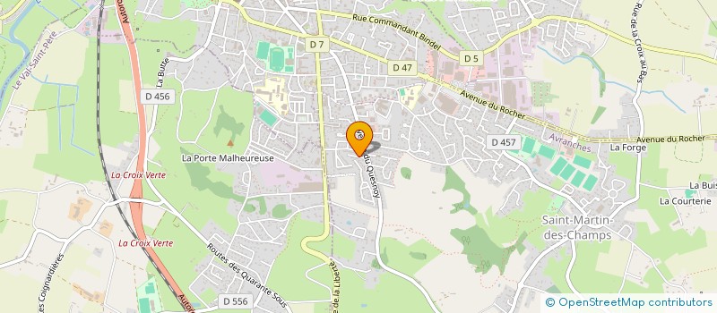 localisation de l'entreprise ACTIVITES SPECIAL POUR LA CONSTRUCTION à AVRANCHES