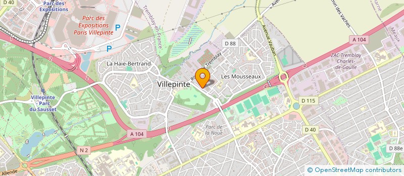 localisation de l'entreprise ACTIVITES SPORTIVES ADAPTEES POUR TOUS à VILLEPINTE
